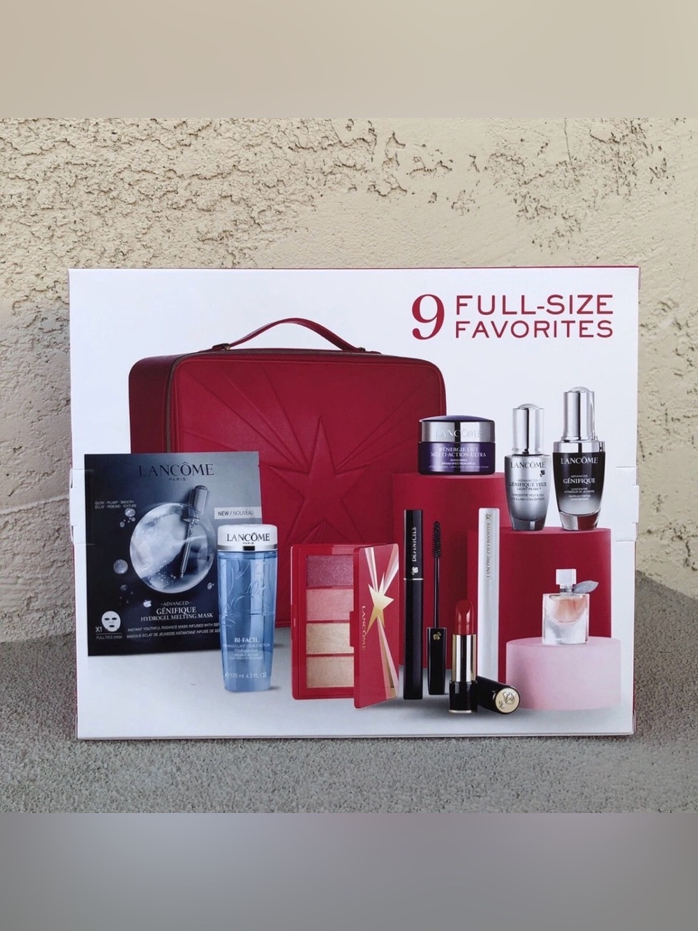 NIB Lancome 9-Pc Full-size Limited Edition Beauty Box Gift Set, Value $500